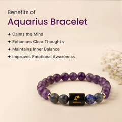 Aquarius Zodiac Bracelet
