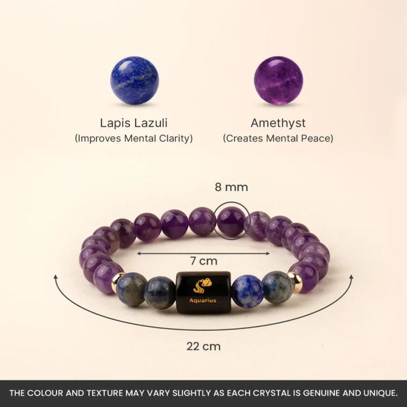 Aquarius Zodiac Bracelet