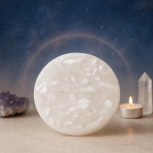 Raw Selenite Crystal Recharging Plate