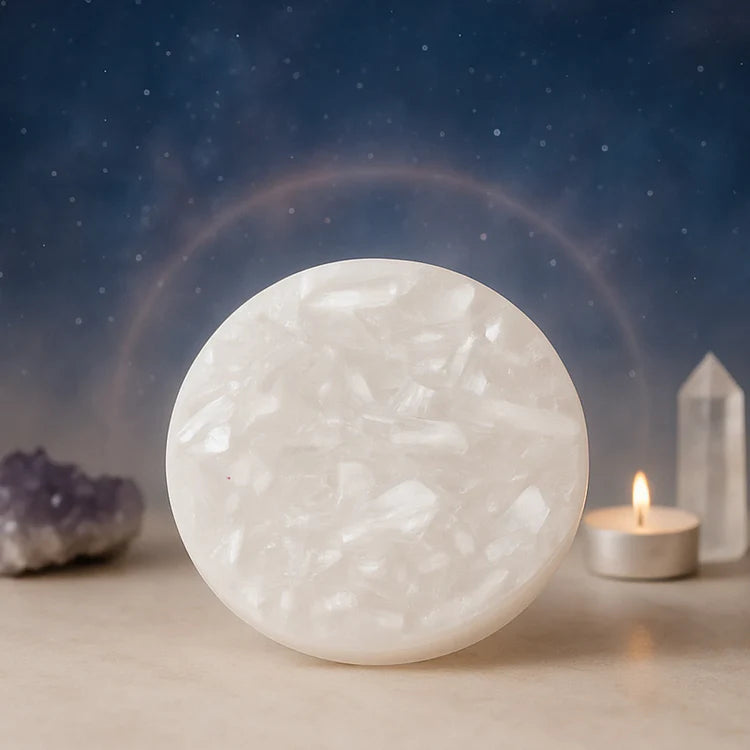 Raw Selenite Crystal Recharging Plate
