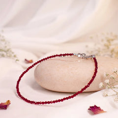 Garnet Anklet