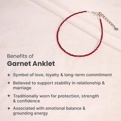 Garnet Anklet