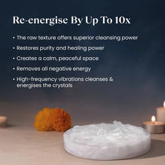 Raw Selenite Crystal Recharging Plate