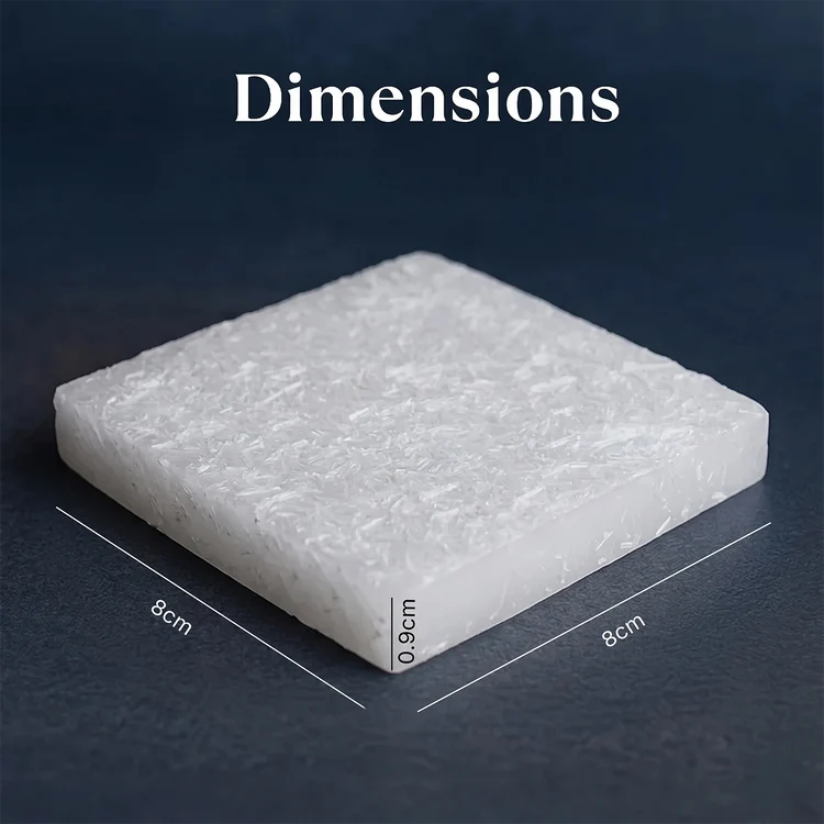 Square Raw Selenite Plate