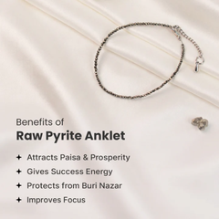 Raw Pyrite Anklet