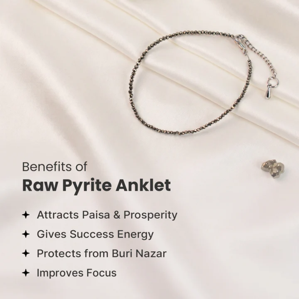 Raw Pyrite Anklet