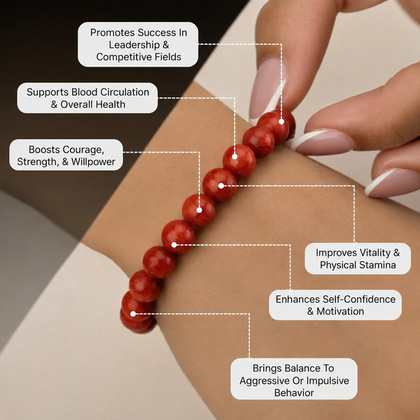 Red Coral (Moonga) Bracelet