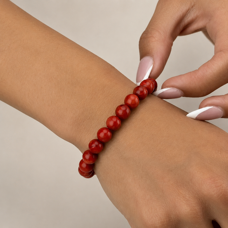 Red Coral (Moonga) Bracelet