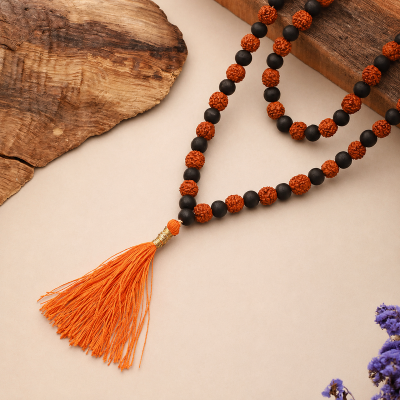 Divya Shaktam Rudraksha Karungali Mala