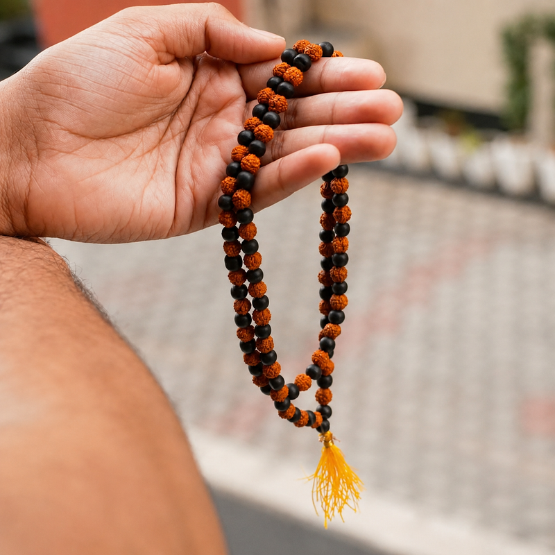 Divya Shaktam Rudraksha Karungali Mala