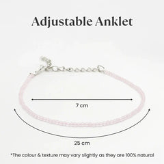Rose Quartz Anklet